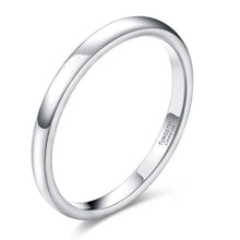 Load image into Gallery viewer, 2-8mm | Tungsten Plain Polished Band Ring
