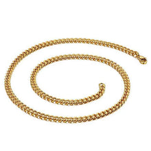 Load image into Gallery viewer, 2-5mm | Curb Link Gold Plated Stainless Steel Chain
