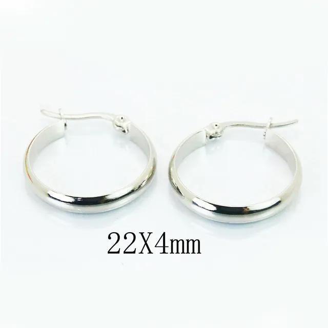 22x4mm | Stainless Steel Hoop Earrings