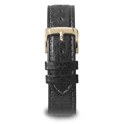 18-20mm | Men's Sport Calf Leather Watch Band in Black and Brown - Speidel