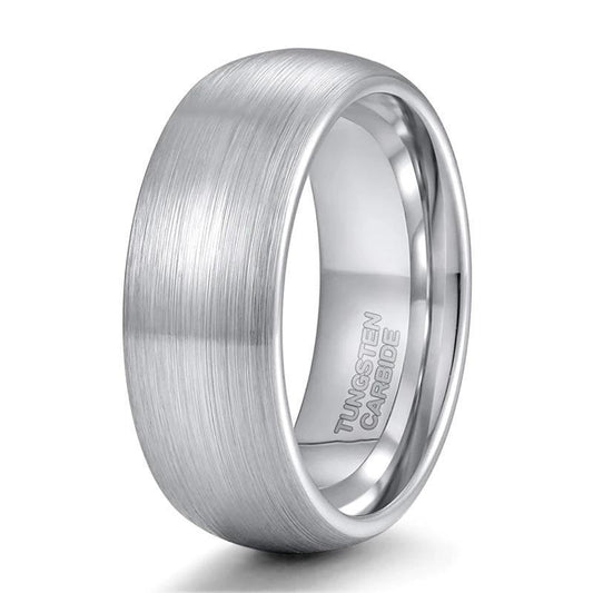 6-8mm | Tungsten Brushed Band Ring