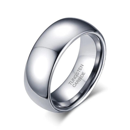 2-8mm | Tungsten Plain Polished Band Ring