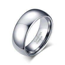 Load image into Gallery viewer, 2-8mm | Tungsten Plain Polished Band Ring
