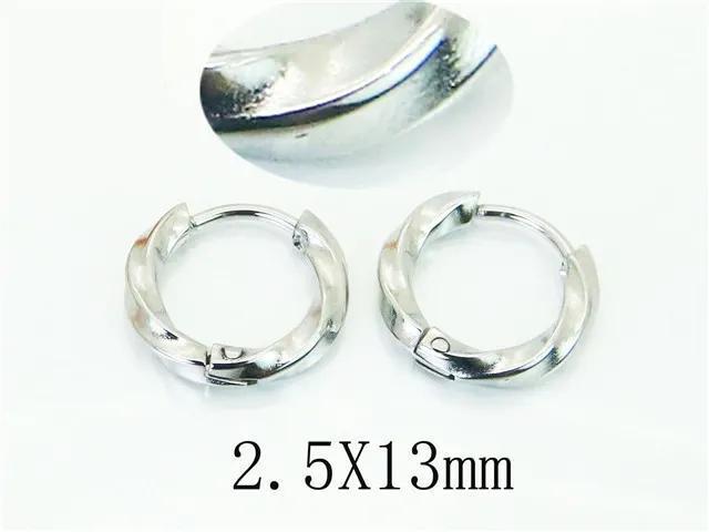 13x2mm | Twist Stainless Steel Hoop Earrings