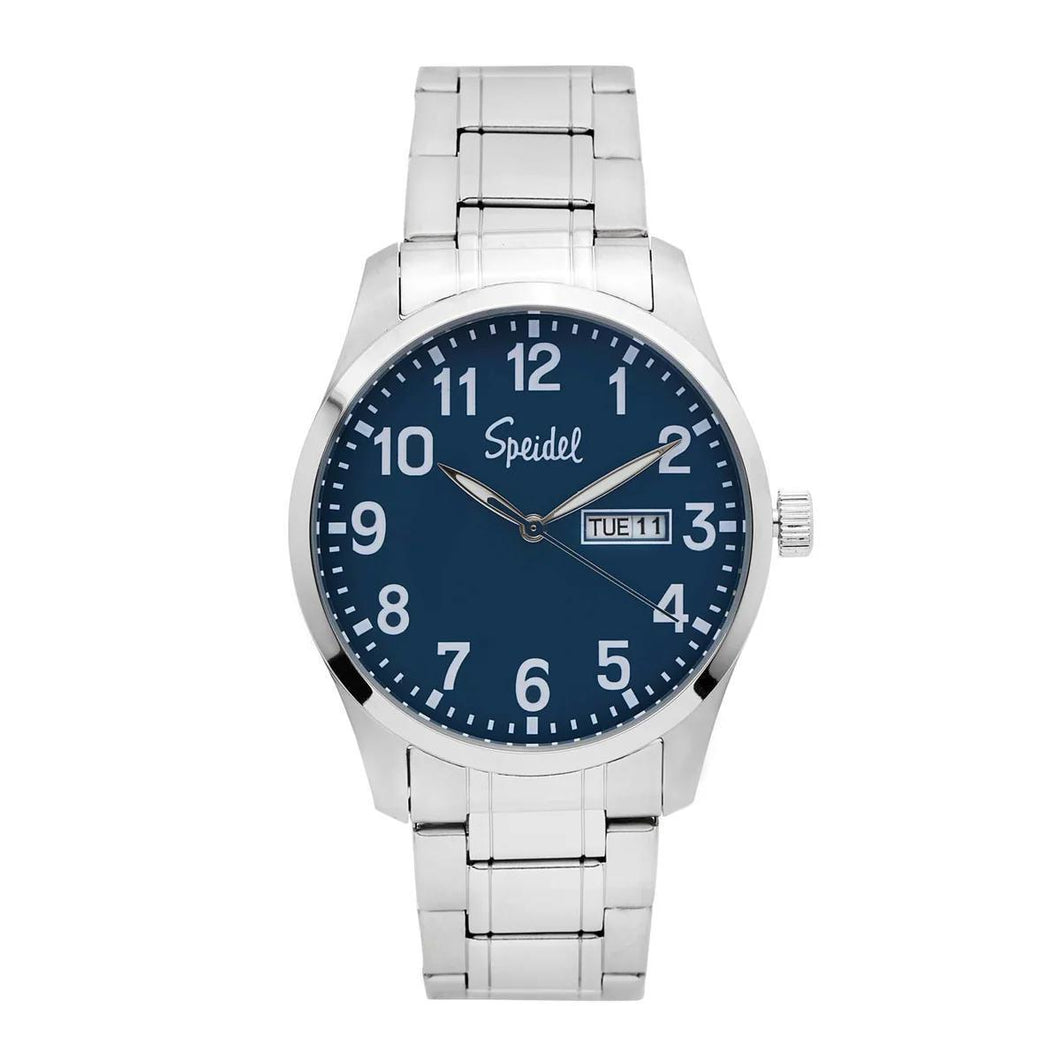 Speidel Metal Link Blue Face Watch