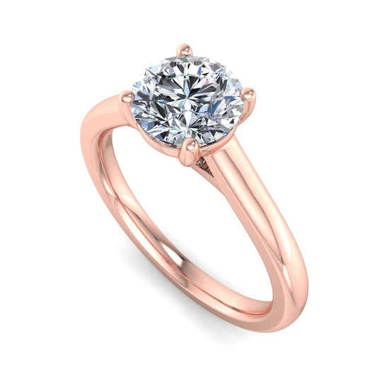 Classic Cathedral Solitaire Engagement Ring