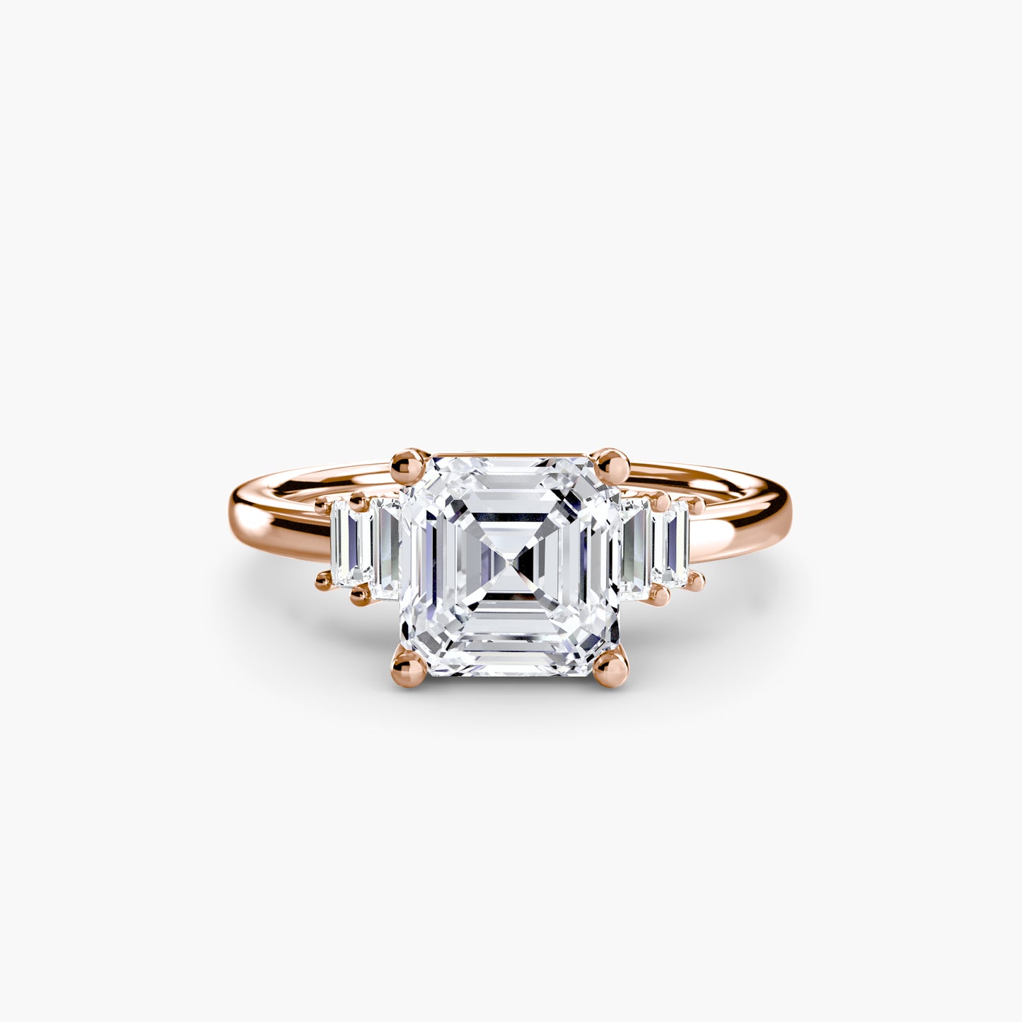 2.0mm | Baguette-Accented Engagement Ring