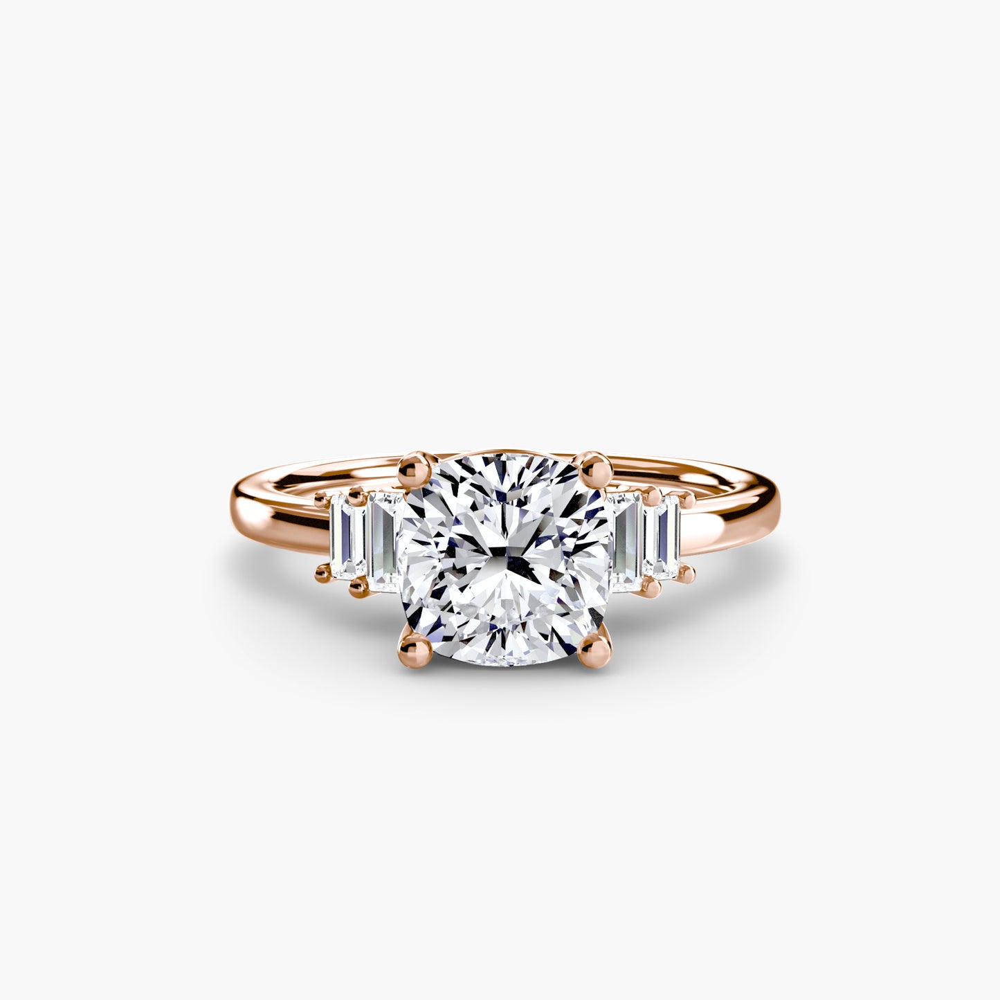 2.0mm | Baguette-Accented Engagement Ring