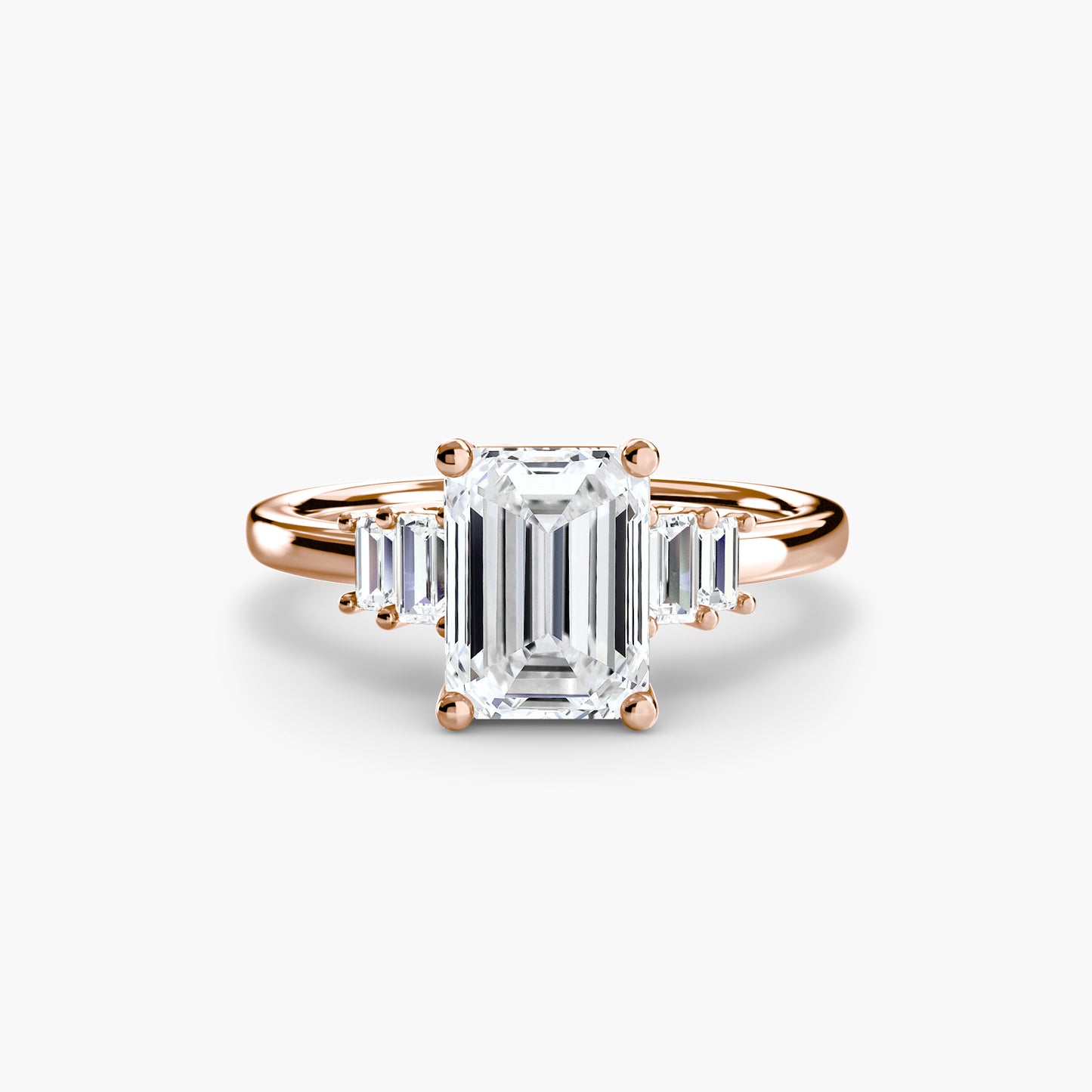 2.0mm | Baguette-Accented Engagement Ring