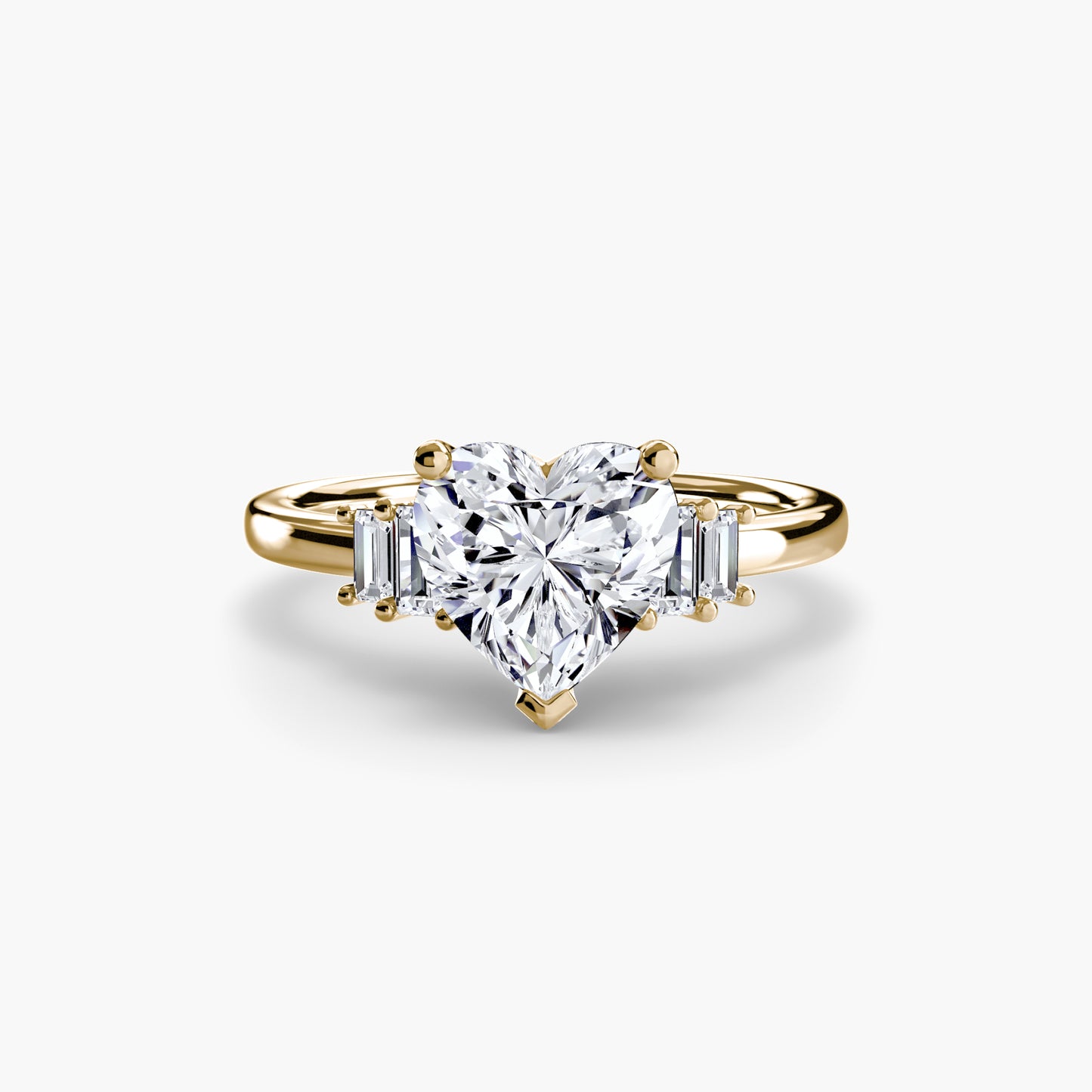 2.0mm | Baguette-Accented Engagement Ring
