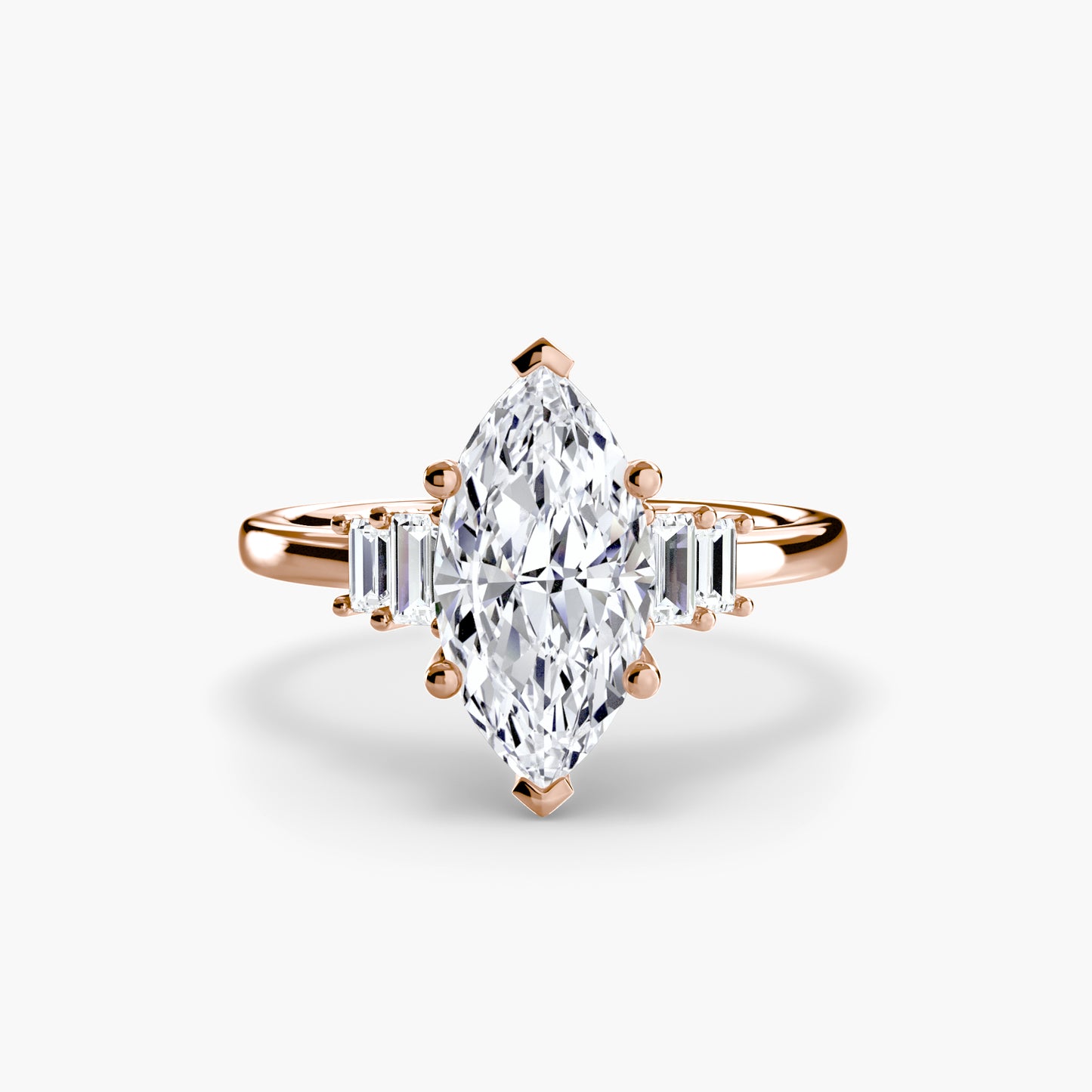 2.0mm | Baguette-Accented Engagement Ring