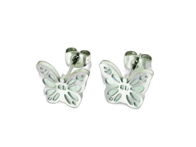 10x12mm | Butterfly Fashion Stainless Steel Post Earrings