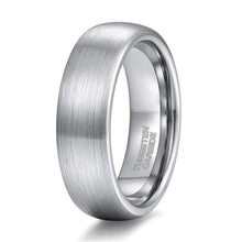 Load image into Gallery viewer, 6-8mm | Tungsten Brushed Band Ring
