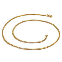 Load image into Gallery viewer, 2-5mm | Curb Link Gold Plated Stainless Steel Chain
